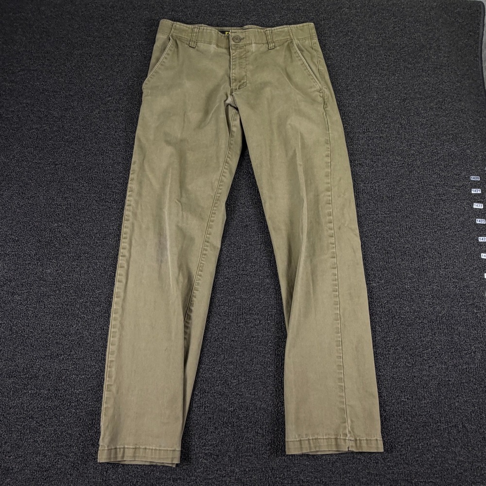 Lee Pants Mens 31x32 Extreme Comfort Straight Fit Olive Khaki EUC